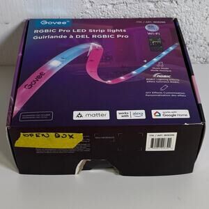 Govee Smart RGBIC Pro 49.2 Ft LED Strip Lights, open box